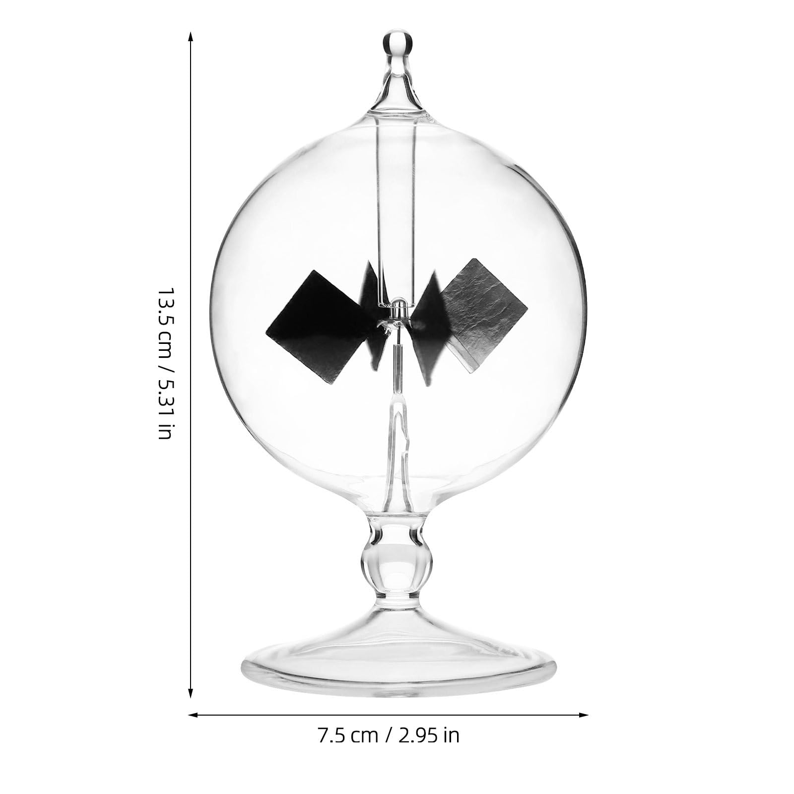 iplusmile Crookes Crystal Solar Solar Solar Potencia Solar Cristal de Viento Spinning Vile de Viento de Cristal para la decoración de Escritorio a