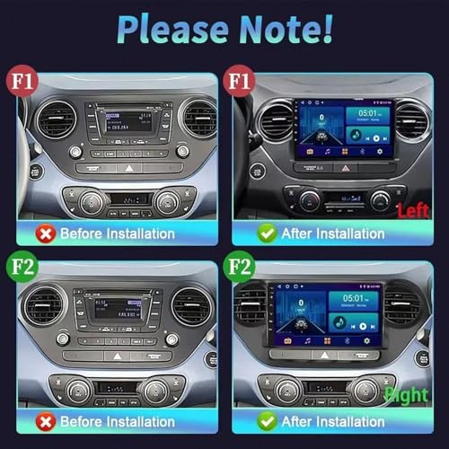 Pantalla de coche para Hyundai i10 2013-2017 con GPS y Android Auto 7