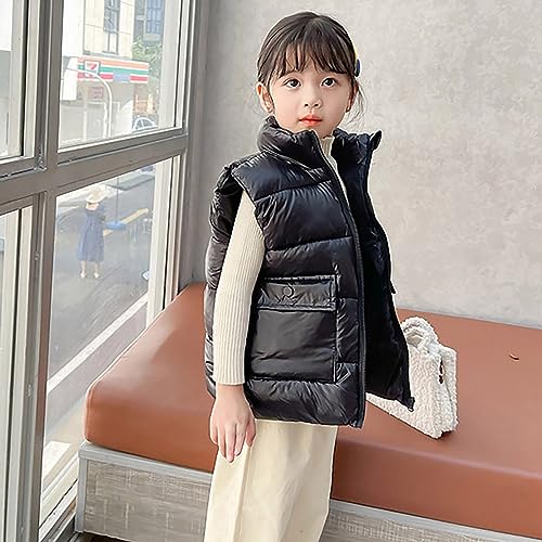Kids Puffer Vest Lightweight Waterproo𝐟 Sleeveless Jackets Zip up Outwear for Toddler Baby Boy Girl2