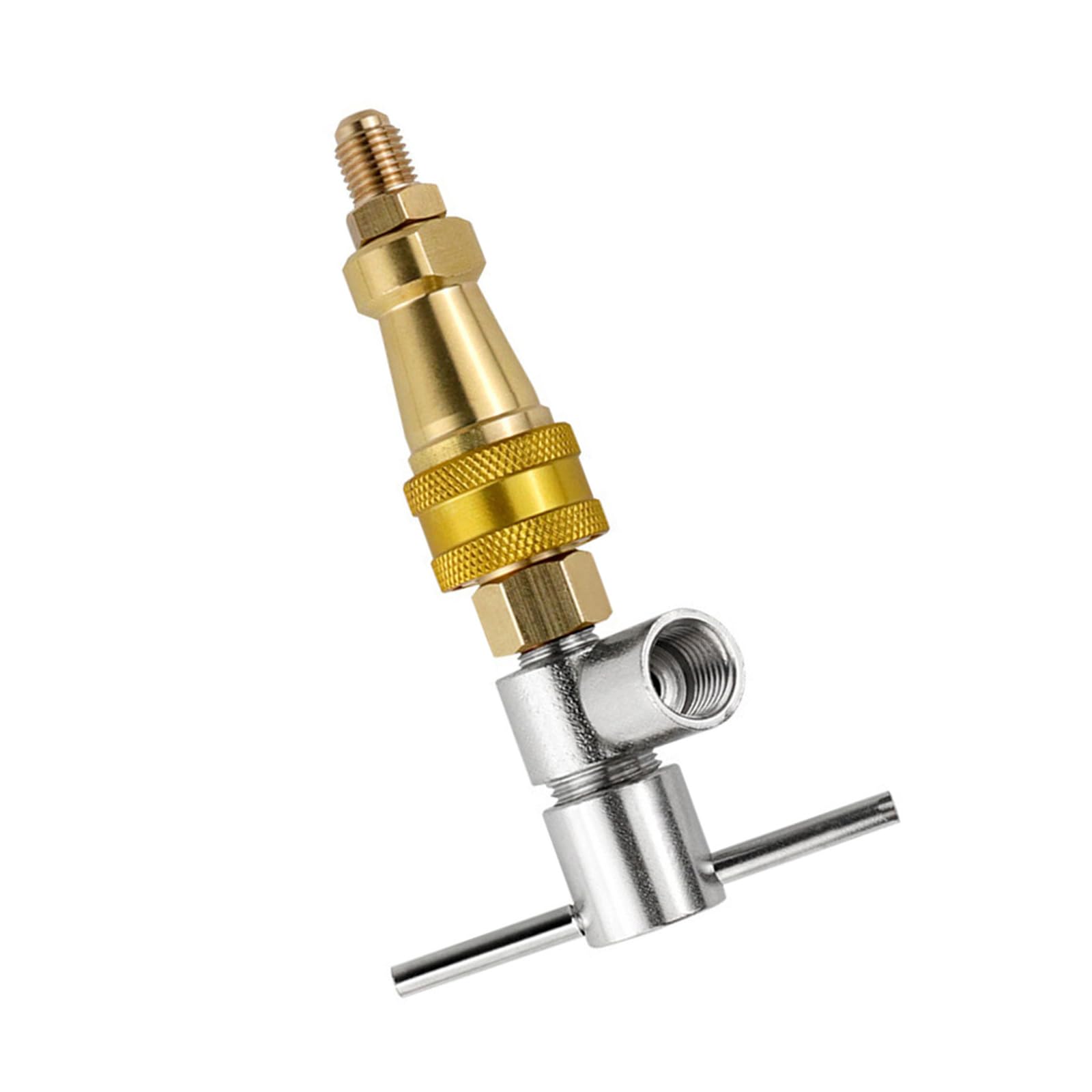 Ywluuoo Multicolor Refrigerator Fluorine Filling Quick Connector Tool Refrigerator Quick Coupling Fridge Refrigerants Refill Adapter Fluorine Filling Connector Tool