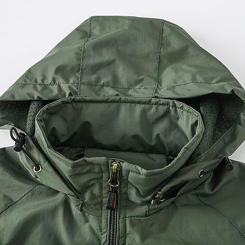 Veste hardshell homme grande taille imperméable et confortable pour l'extérieur - 7