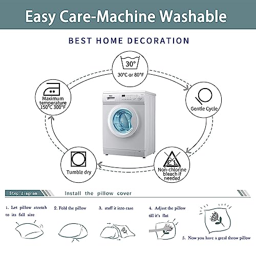 Abstract Pillow Covers 18X18 Set Of 2 Modern Striped Abstract Throw Pillow Cover Grey Blue Pillow Cushion Cases Soft Comfortable Farmhouse Pillowcases For Sofa Couch Living Room Bedroom Office #TOP5