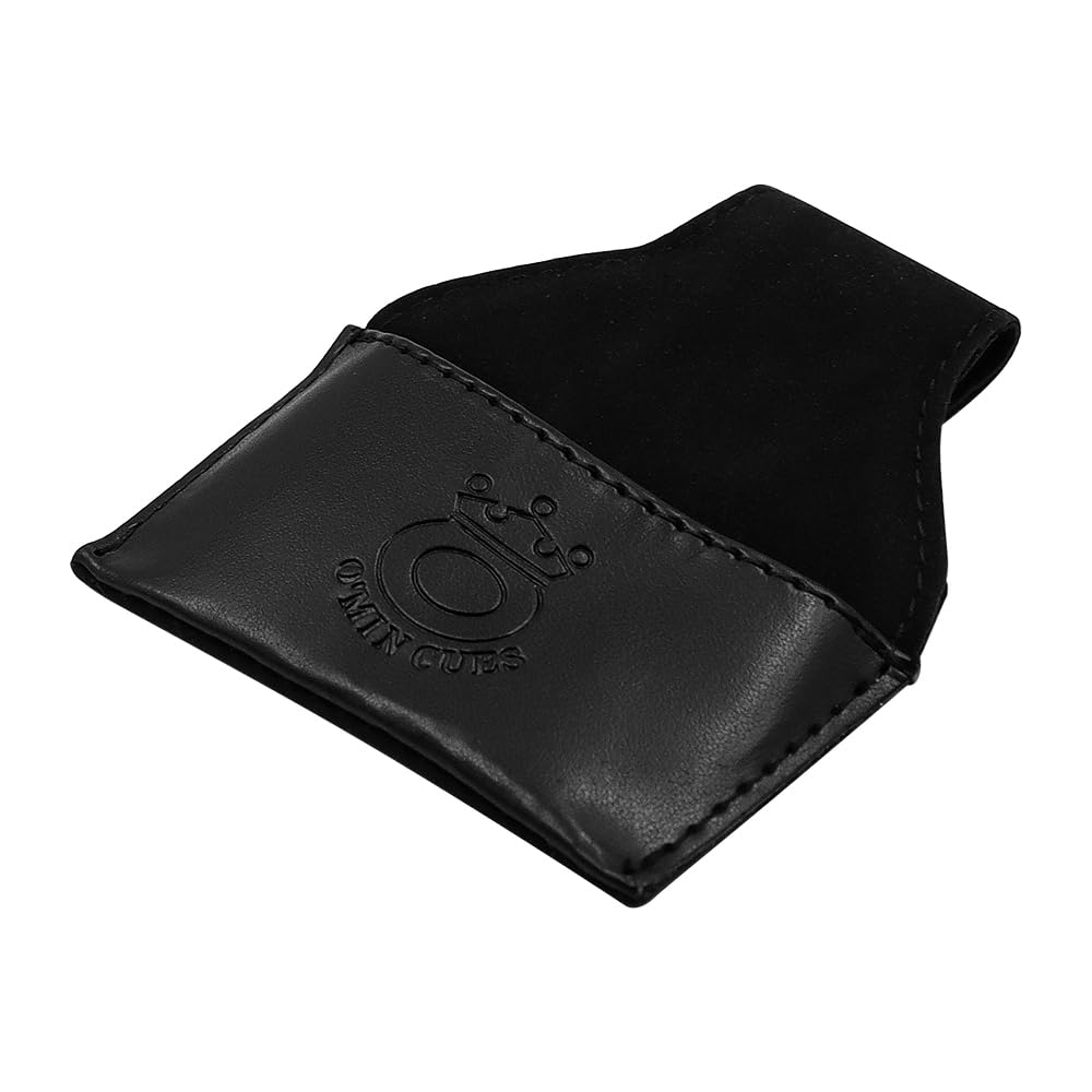 Bolsa de Tiza de Billar Portátil, Bolsa de PU, Negro y Marrón