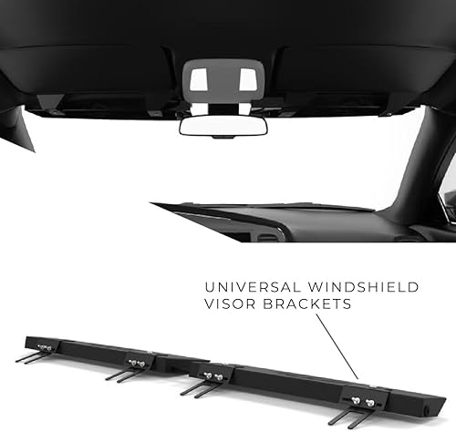 Miniatura 5 de SpeedTech Lights Raptor-X TIR - Barra de luz LED estroboscópica para parabrisas superior, luces de emergencia para vehículos y policía, con