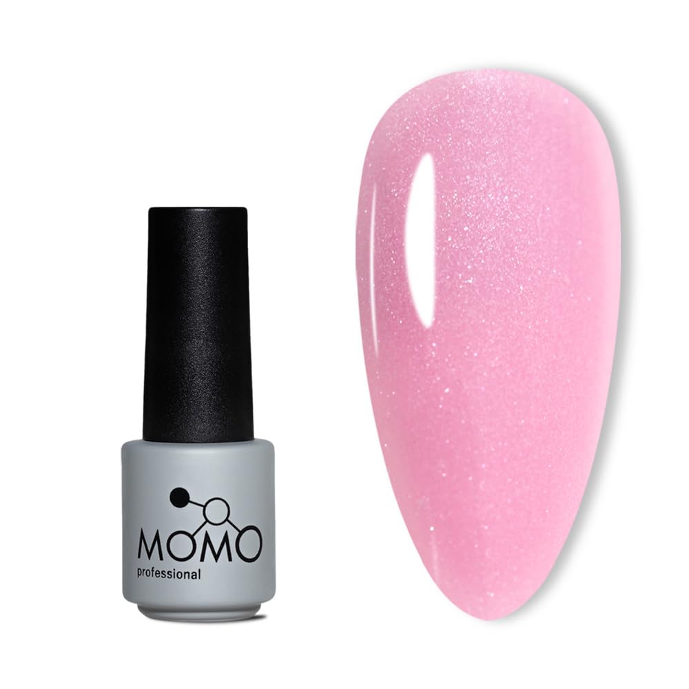 MOMO professional Kalıcı Oje S007 Simli Açık Pembe 4 ml