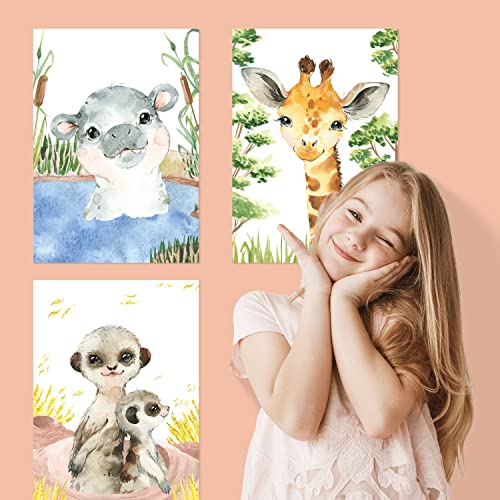Poster animaux africains CreativeRobin : l'éveil poétique de bébé