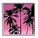 Stupell Industries Pink Tropical Sunset Palm Trees Framed Giclee Art, Design by Mia Jensen