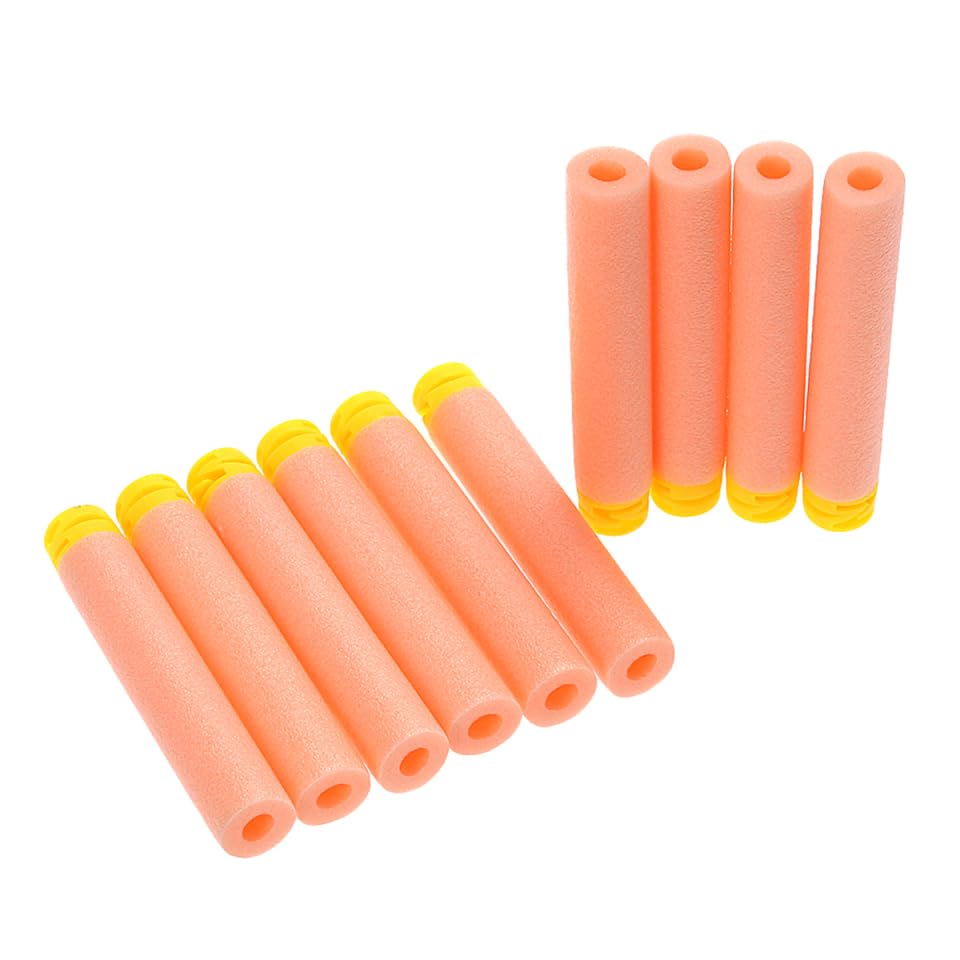 Milisten 100Pcs Z-Shaped EVA Soft Head Darts for Dart Blaster War Game Toy, Safe Foam Bullets for Kid Toy Playing