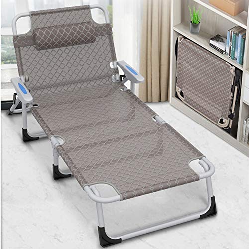 Chaise longue de jardin multiposition avec structure en acier stable et légère