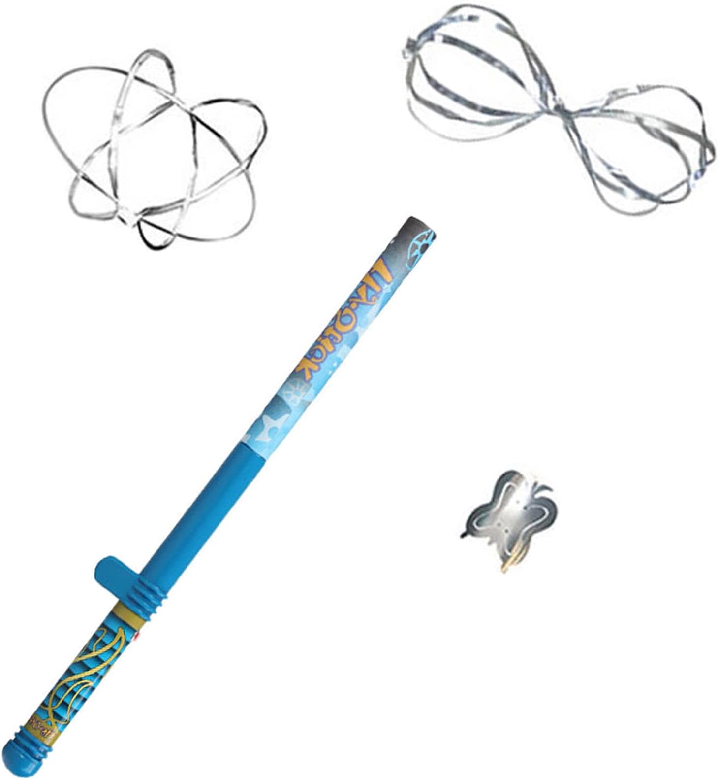 Unitech Toys Fun Fly Stick Magic Blue Levitation Wand Science Toys Electric Static Wand 10 Flying Shapes