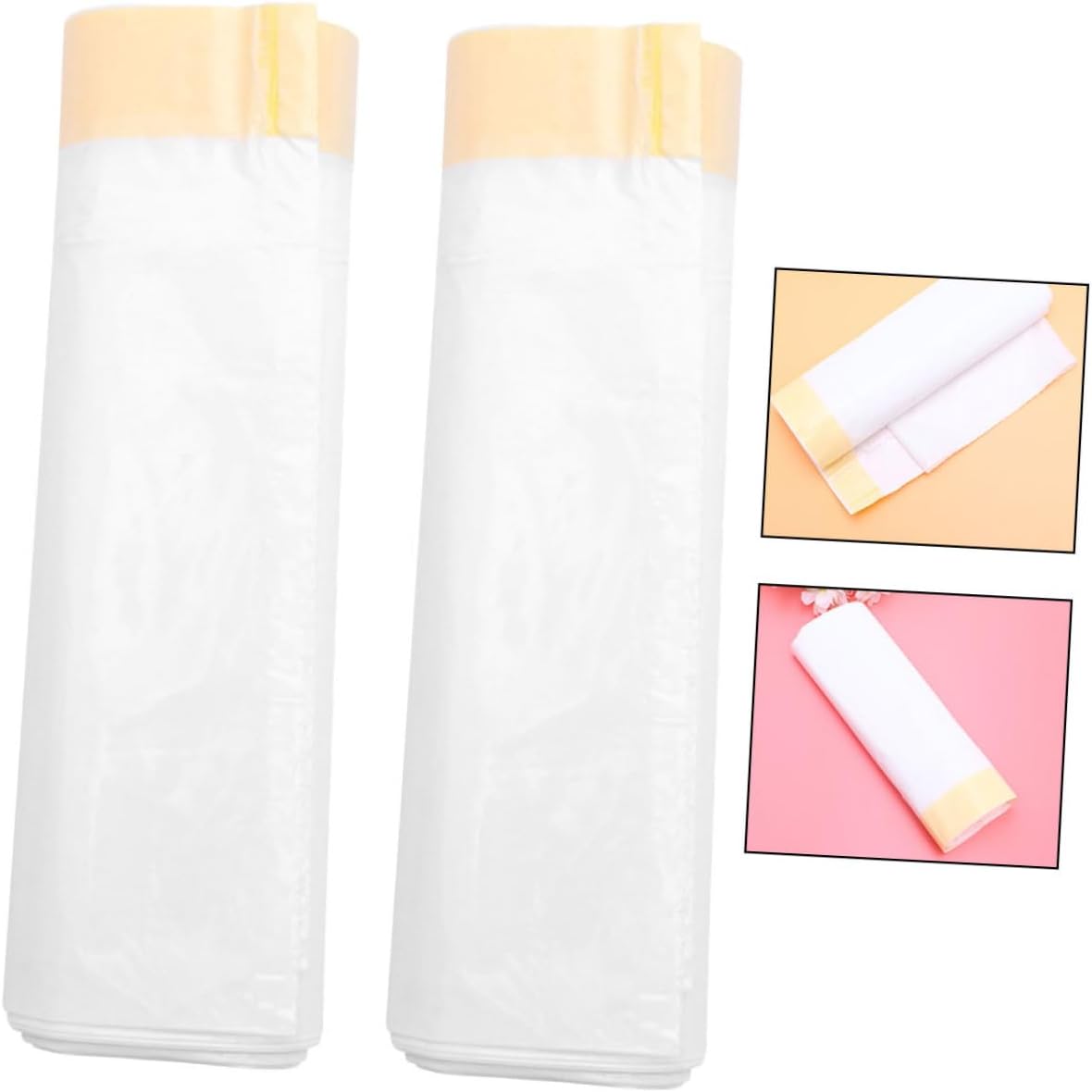 ORFOFE 2rolls Cat Litter Cleaning Bags Drawstring Pan Liners for Easy Cleanup Cat Litter Box Liners for Hassle Maintenance