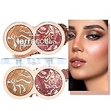 paleta coloretes benefit cheekathon 💖 【DISEÑO PENSADO】 2 colores cuidadosamente seleccionados en 1 caja, cada color se puede usar individualmente o mezclar para crear más colores. Se puede usar para modificar toda la cara cuando sea necesario, conveniente para refinar el maquillaje cuando estás afuera. Puede no solo se puede usar como rubor, sino también como sombra de ojos, iluminador, polvo bronceador para modificar todo el rostro.