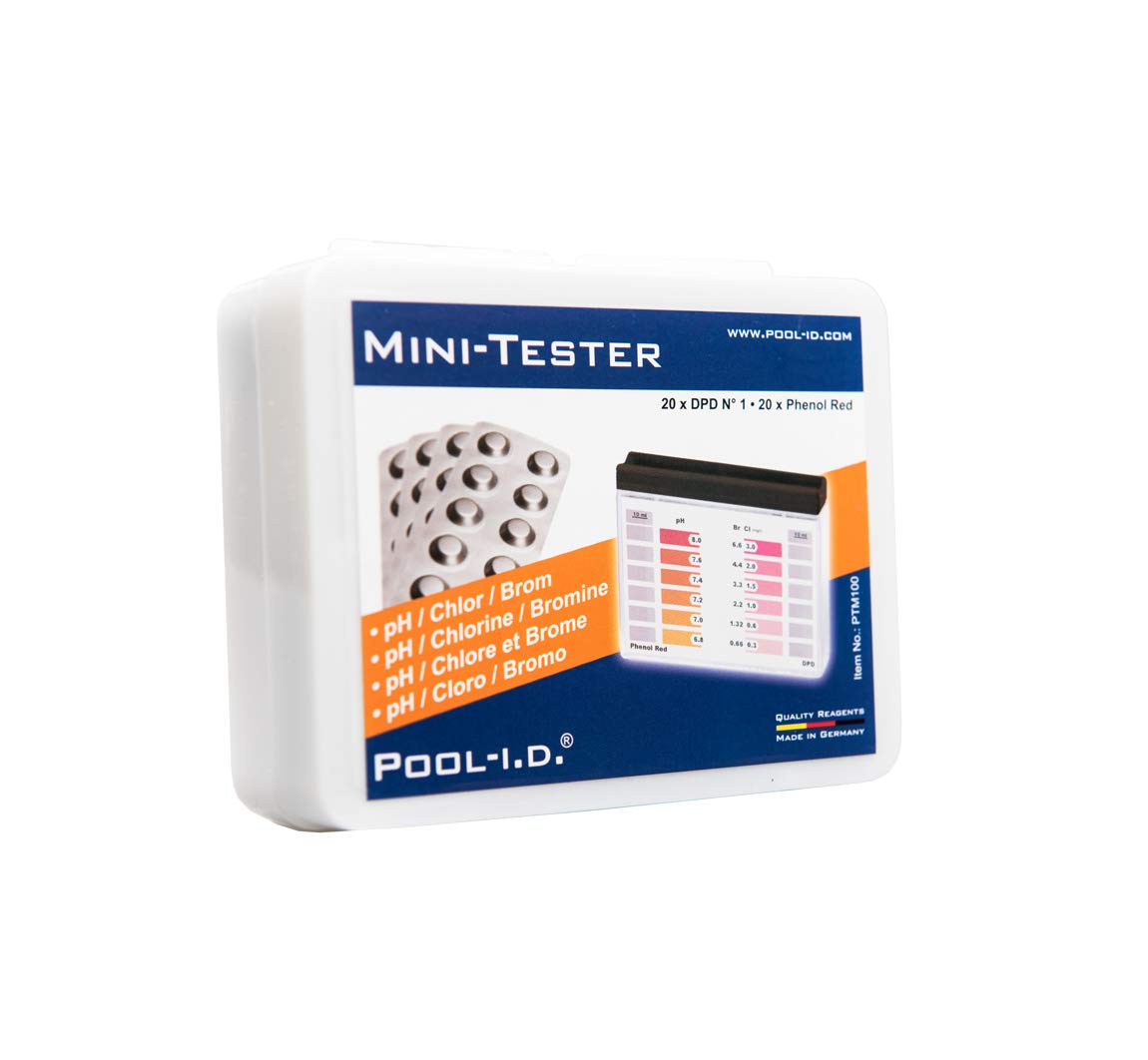 Swimming Pool Test Kit & Hot Tub - Tests Chlorine & Ph