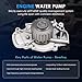 ECCPP Timing Belt Water Pump Kit Fit for 1997-1999 for Acura CL 1994-2002 for Honda for Accord 1998 for Honda Odyssey 1998 for Isuzu Oasis