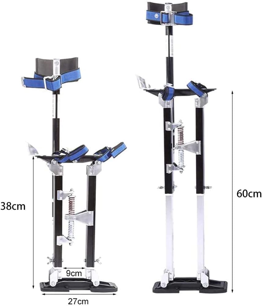 Decorators Stilts Adjustable Aluminium Drywall Stilts Lifts Tool for Painter Taping Cleaning Ceiling Finishing 15"-24"