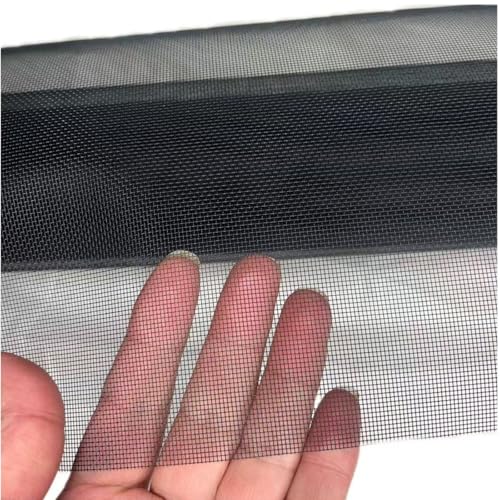 22 Mesh Black Stainless Steel Window Screen, 3.28ft x 9.84ft (1m x 3m), Electrostatic Powder Coated, Rust & Pet Proof, Mosquito Insect Screen for Windows Doors Patios, Easy Cut & DIY Installation