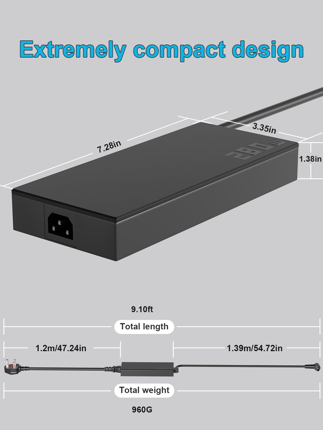 Chargeur 330W 280W Compatible avec ASUS ROG Strix Scar 16,17,18,15,G733,G634,G834,G732,G533,ROG Strix G18,G17,G16,G15,G814,G614,G713,G513,Zephyrus Duo 16, M16,S17,GX650,GU604,GX703 et TUF A16