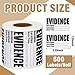 Affrolling 500 Pcs 1.25 * 2.25 Inches Evidence Collection Stickers Adhesive Evidence Labels Stickers Identification Tag for Forensics Investigation Theme Birthday Party