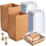 Zubebe 200 Pack Charcuterie Boxes with Clear Lids 5