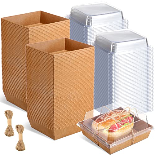 Zubebe 200 Pack Charcuterie Boxes with Clear Lids 5