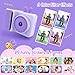 Kids Instant Print Camera,1080P Videos Digital Camera for Kids, Toddler Camera for Christmas Birthday Toy Gifts for Girls/Boys Age 3-12, Portable Kids Camera for 3 4 5 6 7 8 9 10 with SD Card (Purple)