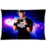 Custom Fashionable John Cena Queen Size Rectangle Zippered Pillow Cases 20x30(TWIN SIDES)