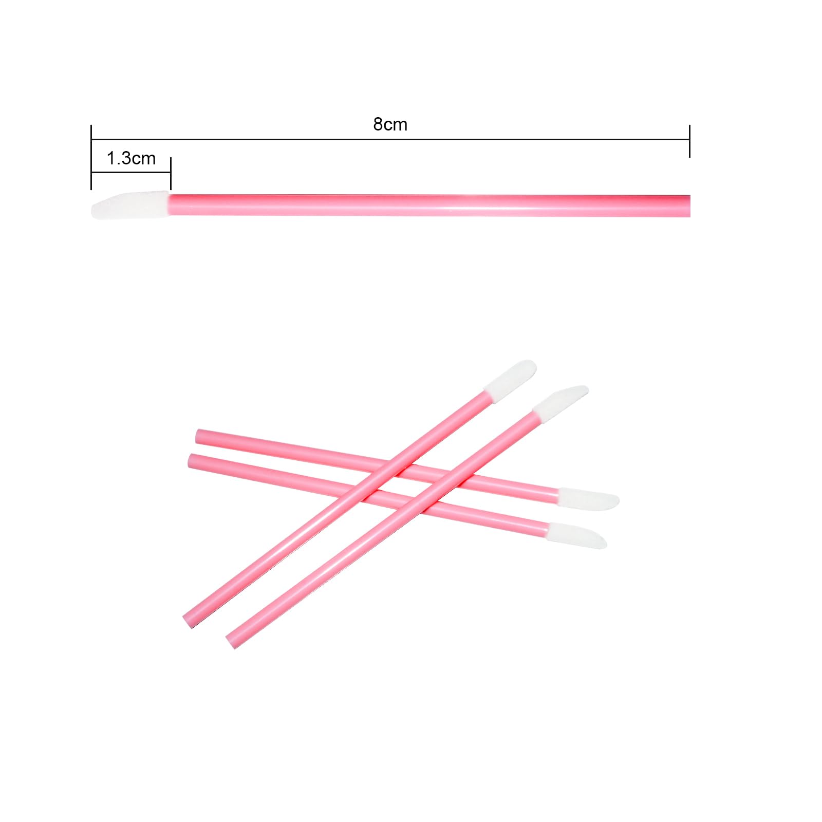 200 Pcs Lip Brush Wands, Lipstick Applicator, Lip Gloss Concealer Brushes for Lips Eyes and Makeup Application Pink - Image 2
