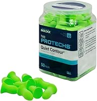 Flents Quiet Contour Foam Earplugs, 50 Pairs NRR 33 - Sleep, Snoring, Concerts, Work, Travel Noise Protection, Made in USA