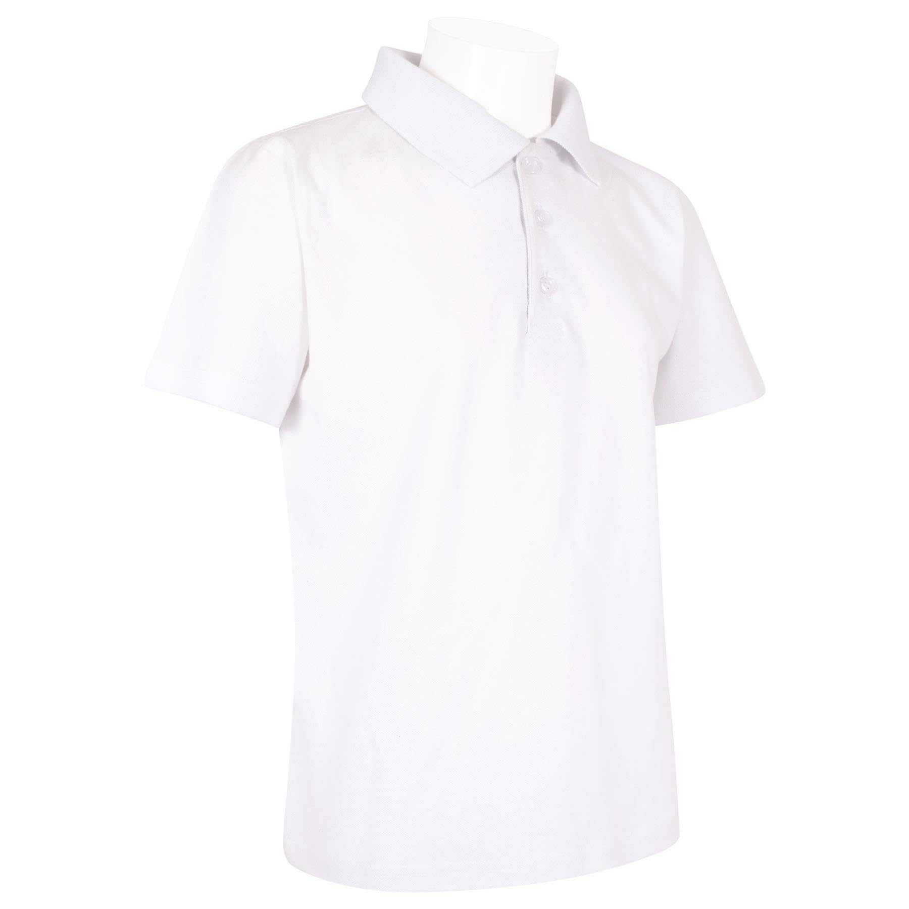 A2Z 4 Kids Niñas Niños Camisetas Polo Plain Verano Camisetas y Camisetas sin Mangas Moda Sensación Suave - PL Polo T Shirt White 10 Pack 9-10