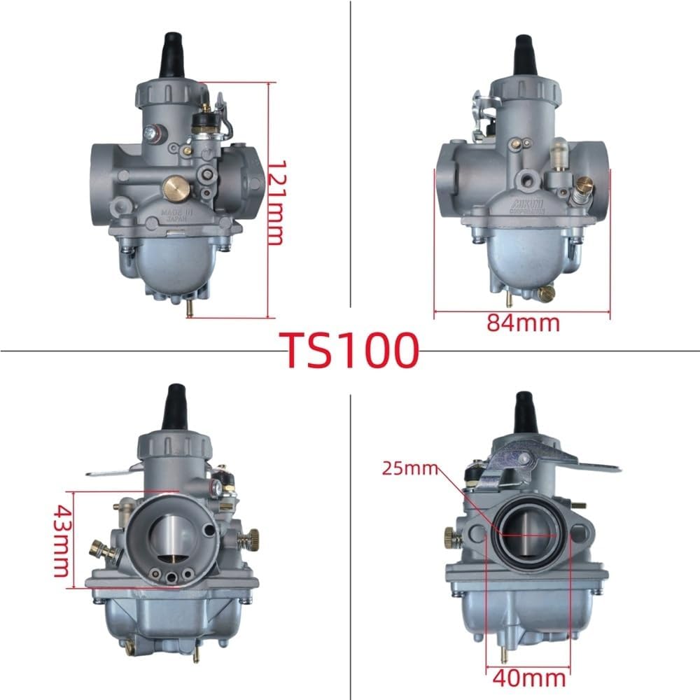 Motorcycle Racing Carburetor Fit For TS125 TS125N TC125 DS125 TS100 DS100 125cc 2-Stroke Engine ATV Quad Dirt Bike Carb
