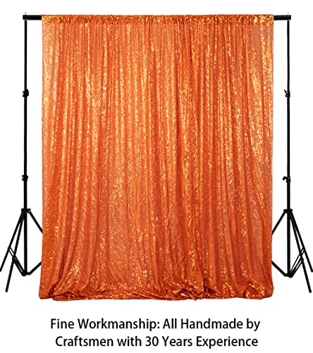 Photobooth Backdrop 4Ftx7Ft Orange Sequin Backdrops, Wedding Backdrops, Party Decoration, Sequin Curtains, Sequin Photo Booth Backdrop #TOP2