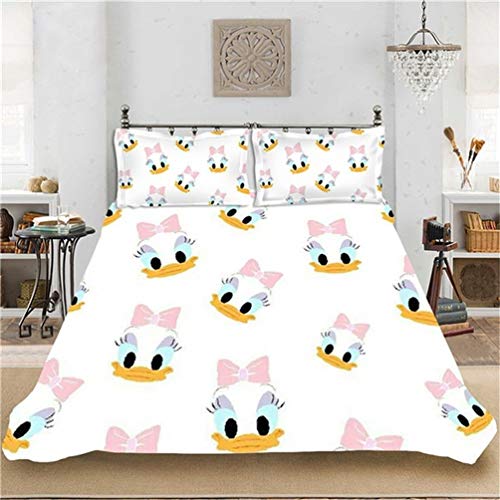 DCWE Disney Mickey & Minnie - Juego de cama reversible, funda nórdica