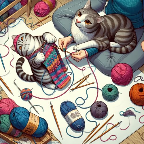 Paws & Purls: A Knitter's Feline Adventure