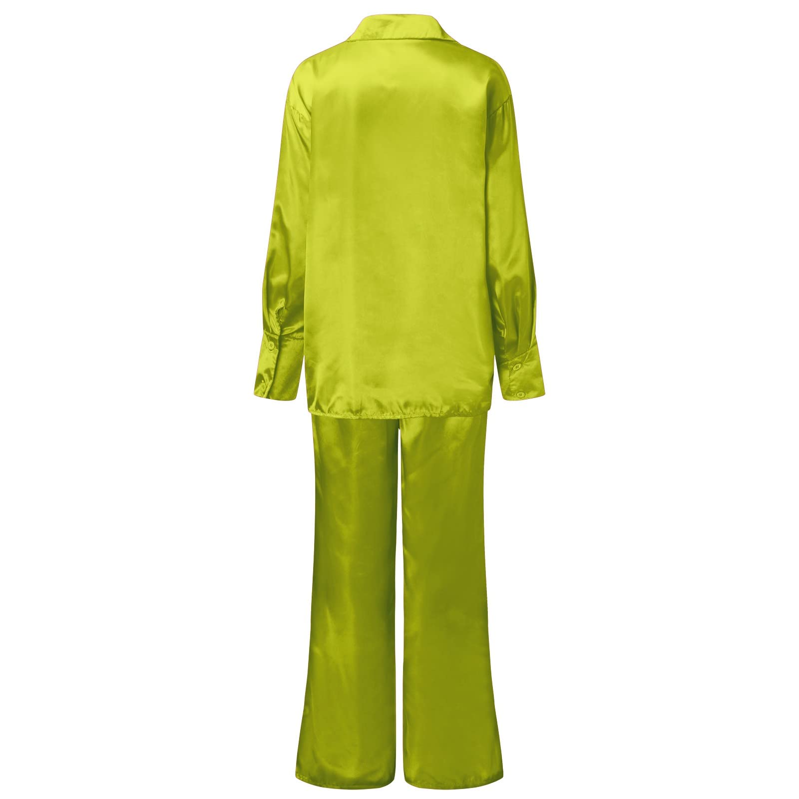 Chándal para mujer de algodón verde – Traje de ocio para mujer moderno y elegante, elegante traje de 2 piezas, traje de pantalón negro, deportivo, juego de ropa para el hogar, tallas grandes, pijama