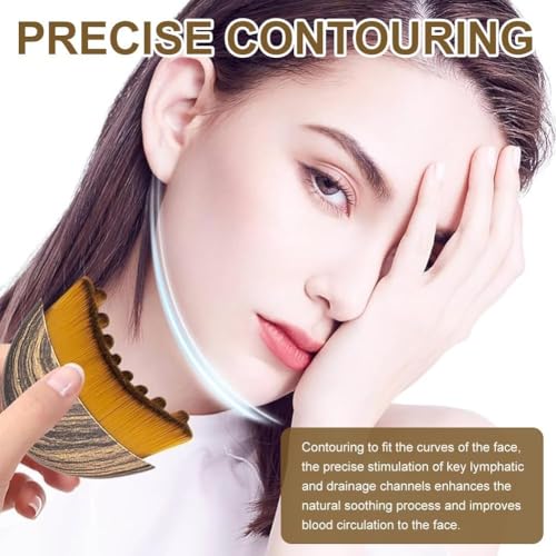 Image of Lymphatic Contour Face Brush, Face Brush, Contour Brush Soft Bristle Face Massager For Daily Lymphatic Designed for The Face Gentle Enough for Daily Use