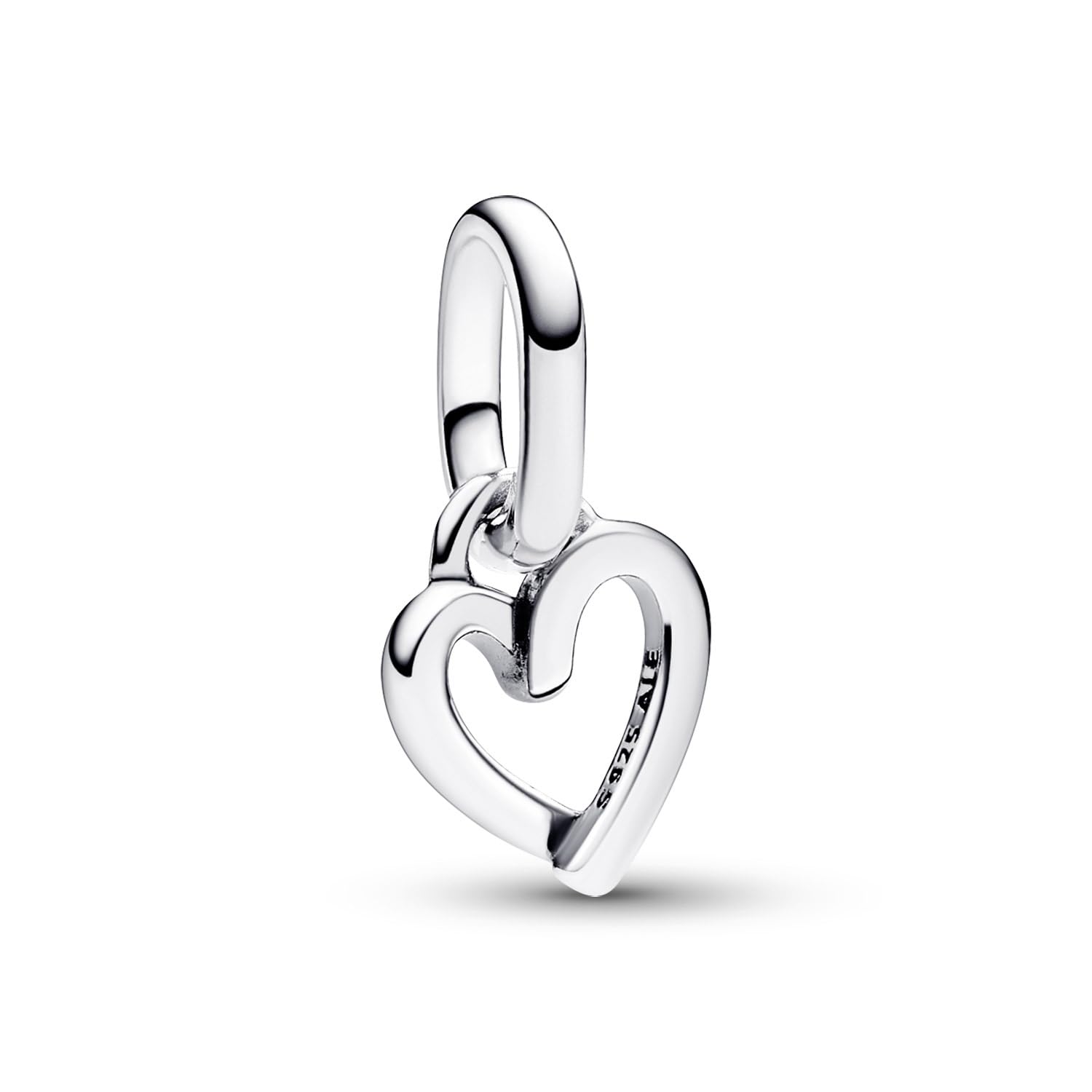 PANDORA Conjunto de joyería para mujer: Collar de plata con colgante de corazón manos libres Lote 68325 45 cm