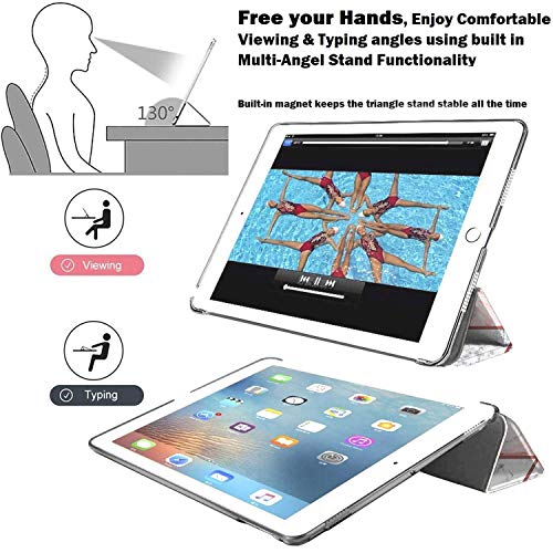 Image of DuraSafe Cases for iPad Pro 12.9 2nd Gen 2017 Cover A1670 MQDC2HN /A MQDD2HN /A MQDA2HN /A A1671 MP6H2HN /A MP6J2HN /A MP6G2HN /A MPL02HN /A MPL12HN /A MPKY2HN /A A1821 MQEF2HN /A MQED2HN /A - Marble Pink