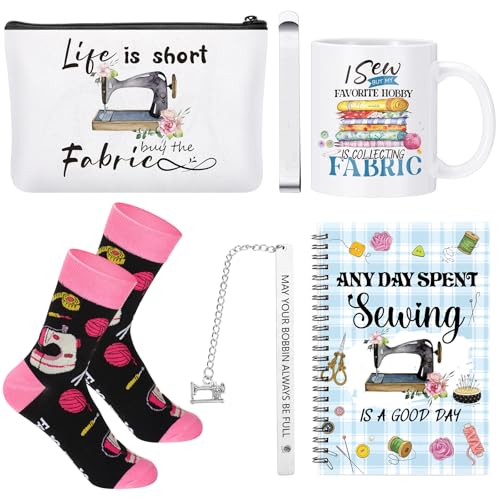 Baderke 6 Pcs Sewing Gifts for Seamstress Include Cosmetic Bag