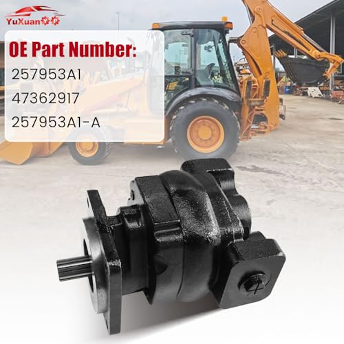 Image of 257953A1 Hydraulic Pump | Fits for Case 580M 580L 570MXT 570LXT Series 2 Backhoe New Holland LV80 U80# 47362917