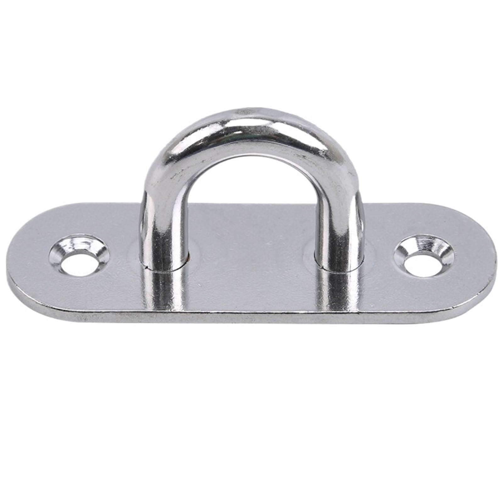 LTYKNGH Eye Plate 4pcs M6 M5 M8 Oval Eye Board Marine Deck Buckle Staple Boat Shade Sail Mounting Stainless Steel(M8)