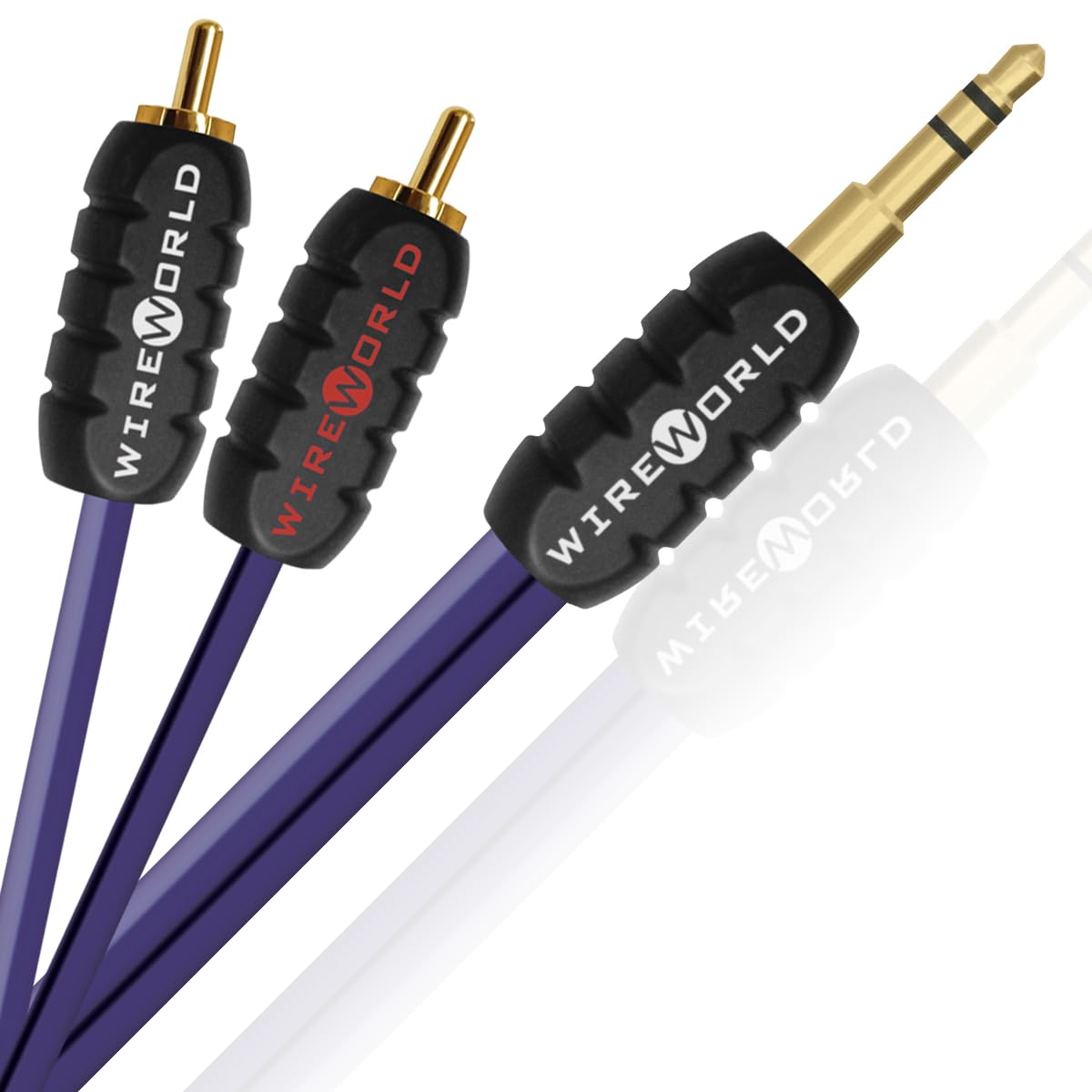Wireworld Pulse Audio Mini Jack Cable/Mini Jack Male to 2 RCA / 1.5 Meters