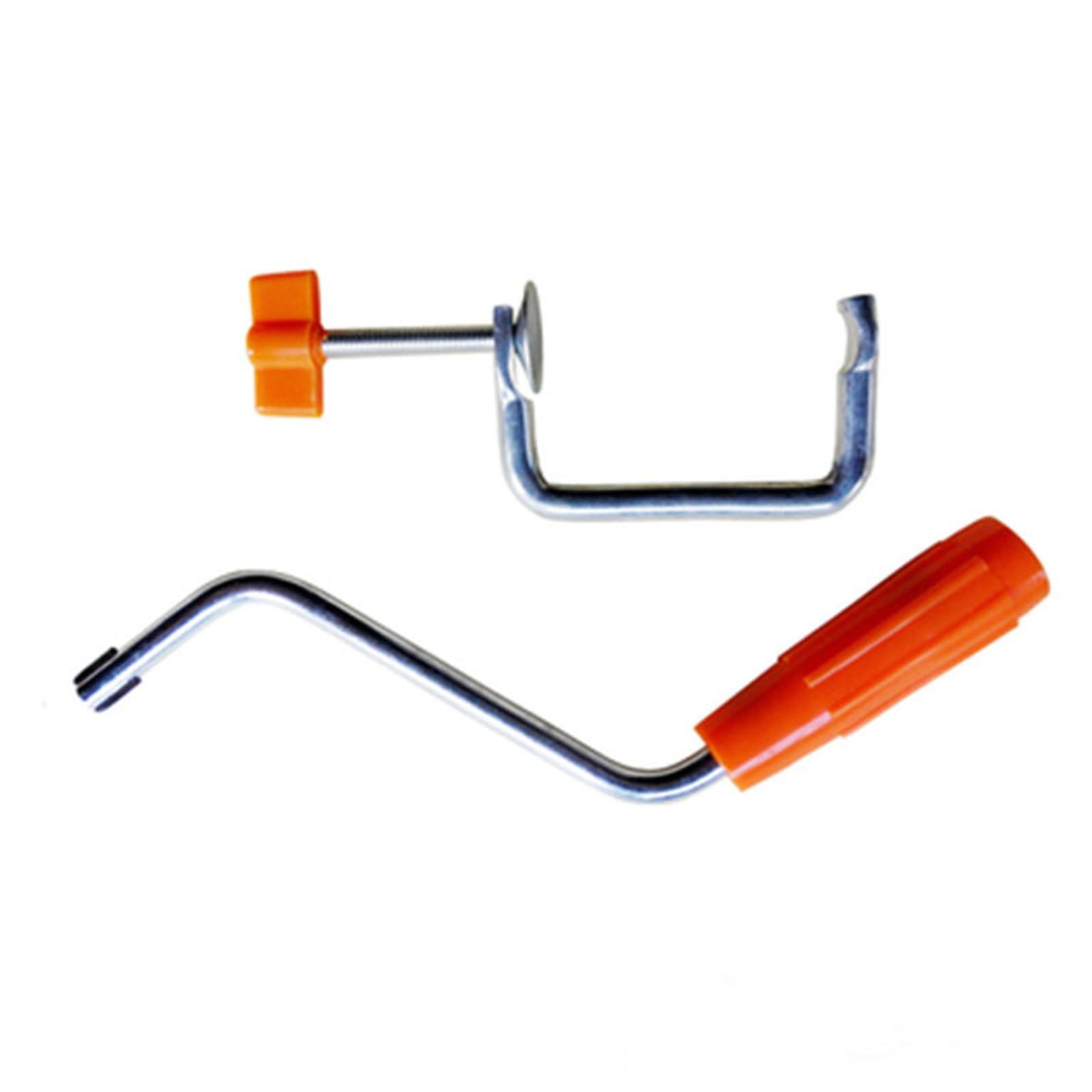 CRFFZ Manual Noodles Press Pastas Making Machine Handle and Holding Clip Set for Secure Attachments and Comfortable Rotating Manual Pastas Maker Handle with Holding Clip