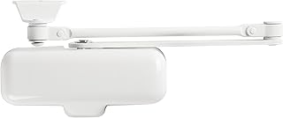 Light Duty Residential Hold Open Door Closer, ADA, Matte Black (White)