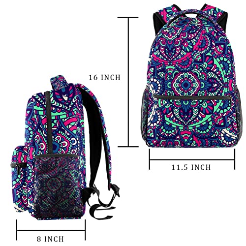 Sac à dos voyage imprimé tribal doté d'un porte-bouteille ergonomique