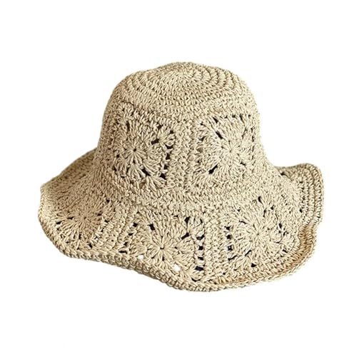 Chapeaux de soleil contre la chaleur : chapeau paille femmes anti-UV pour la plage