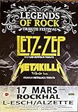 Envoi roulé Générique Letz-zep - Metakilla - Legends of Rock - Affiche concert 80x120cm