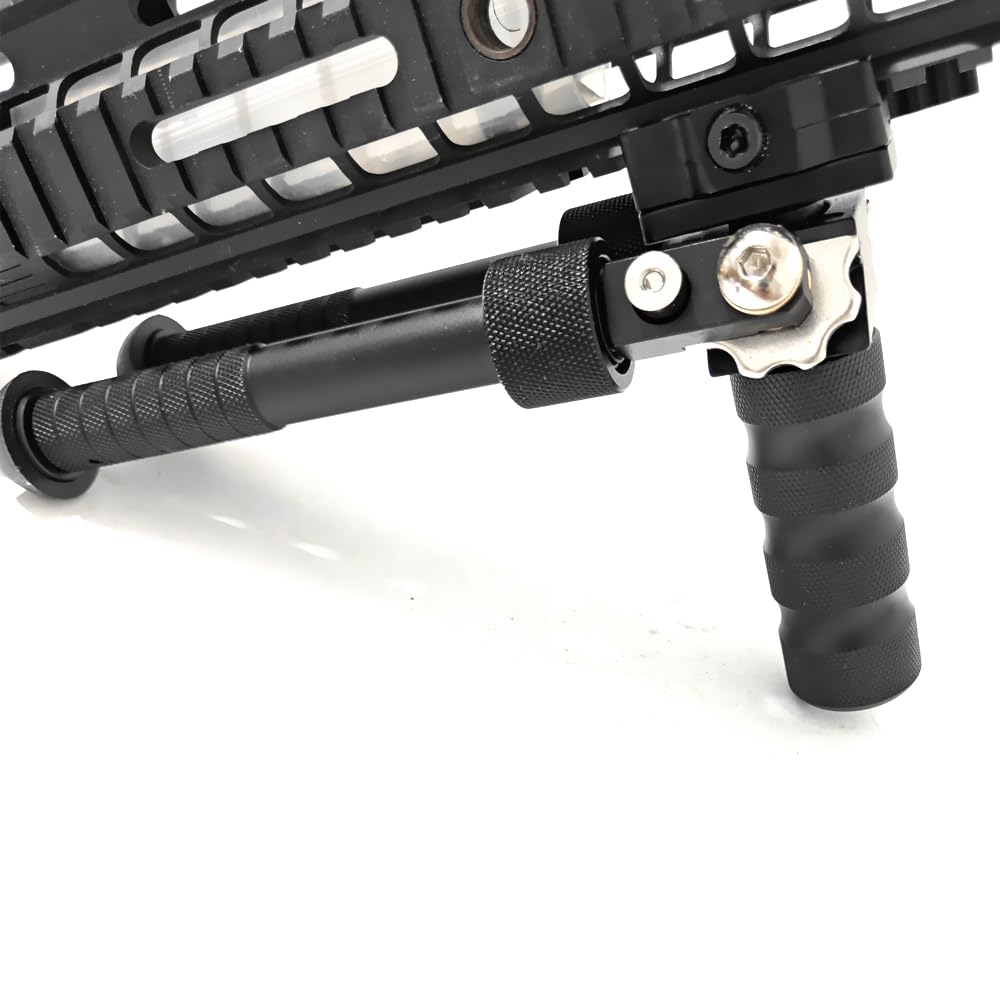 Aluminum Alloy Bipod 360 Degree Rotation Adjustable Extension Quick Detach Picatinny 20mm Rail Mount With Hand Stop