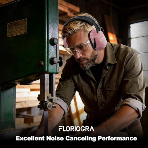 Image of Floriogra Noise Reduction Ear Muffs, NRR 34dB Ear Protection for Adults