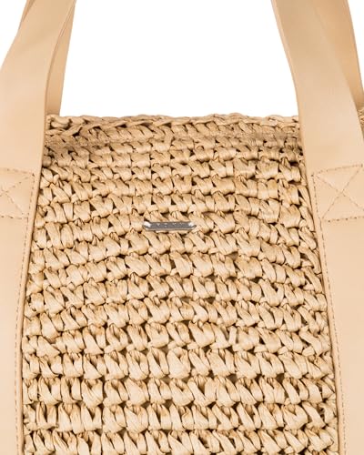 Image of Roxy Women's Beach Tote Bag | Travel | Vacation | Straw | Lightweight | Breathable