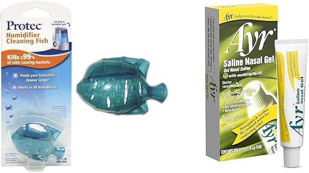 Protec Humidifier Tank Cleaner, Ayr Saline Nasal Gel Bundle - 1 Count Cleaner, 0.5 Ounce Gel Tube